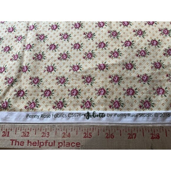 Penny Rose Fabrics C5676 "Juliette" by Penn Rose Studio Vtg Cotton Fabric - Picture 14 of 16